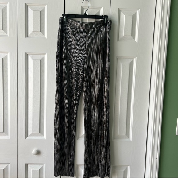 Plisse Trousers in Silver - Picture 3 of 5